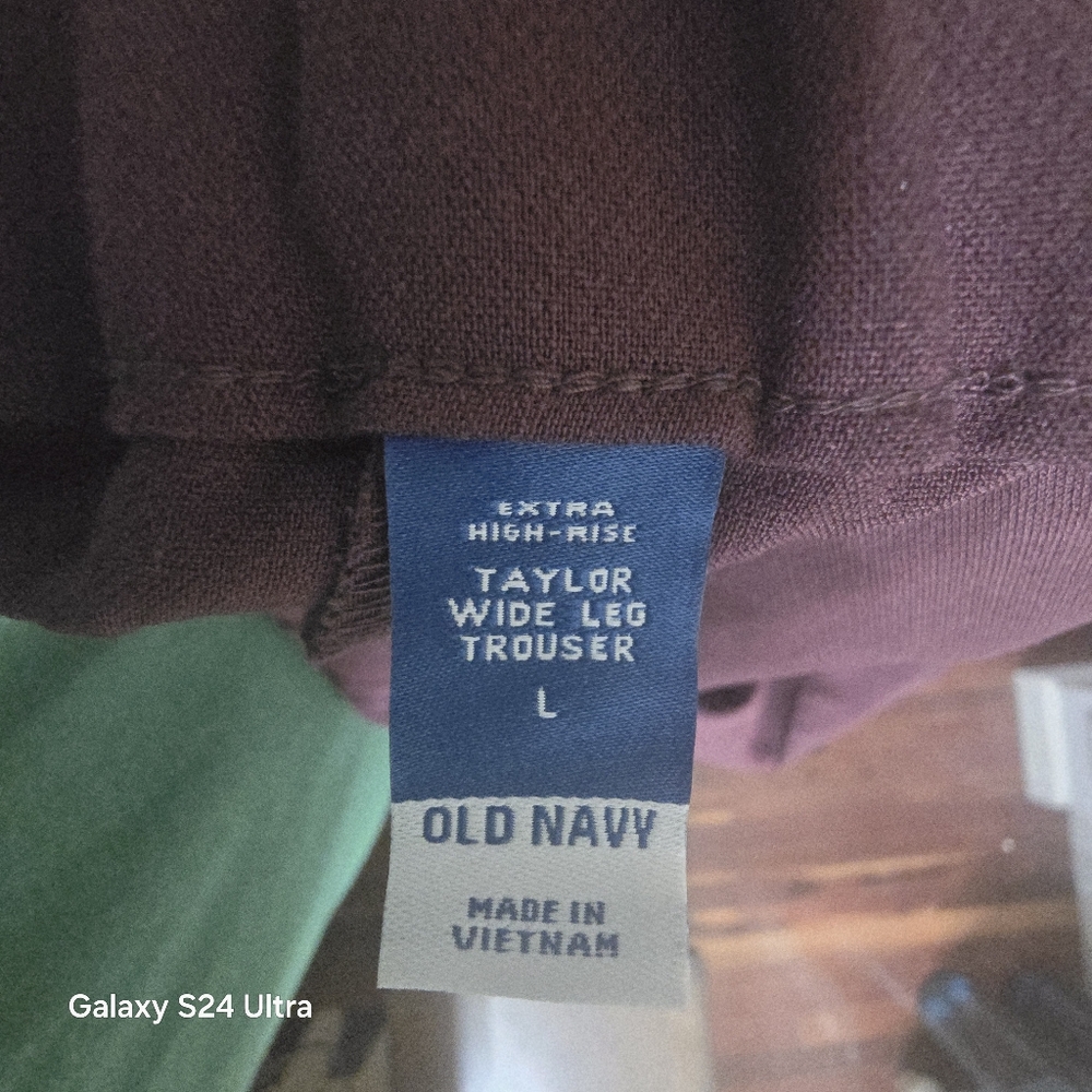 Old Navy Plum High-Rise Trousers